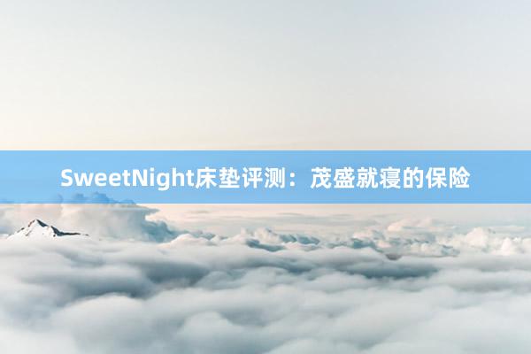 SweetNight床垫评测：茂盛就寝的保险